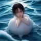 资深内容编辑陈浩然的工作照，戴眼镜、表情认真，正在审阅比基尼内容分类资料